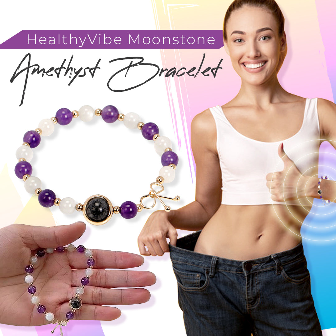HealthyVibe Moonstone AAA+ Grade Amethyst Bracelet