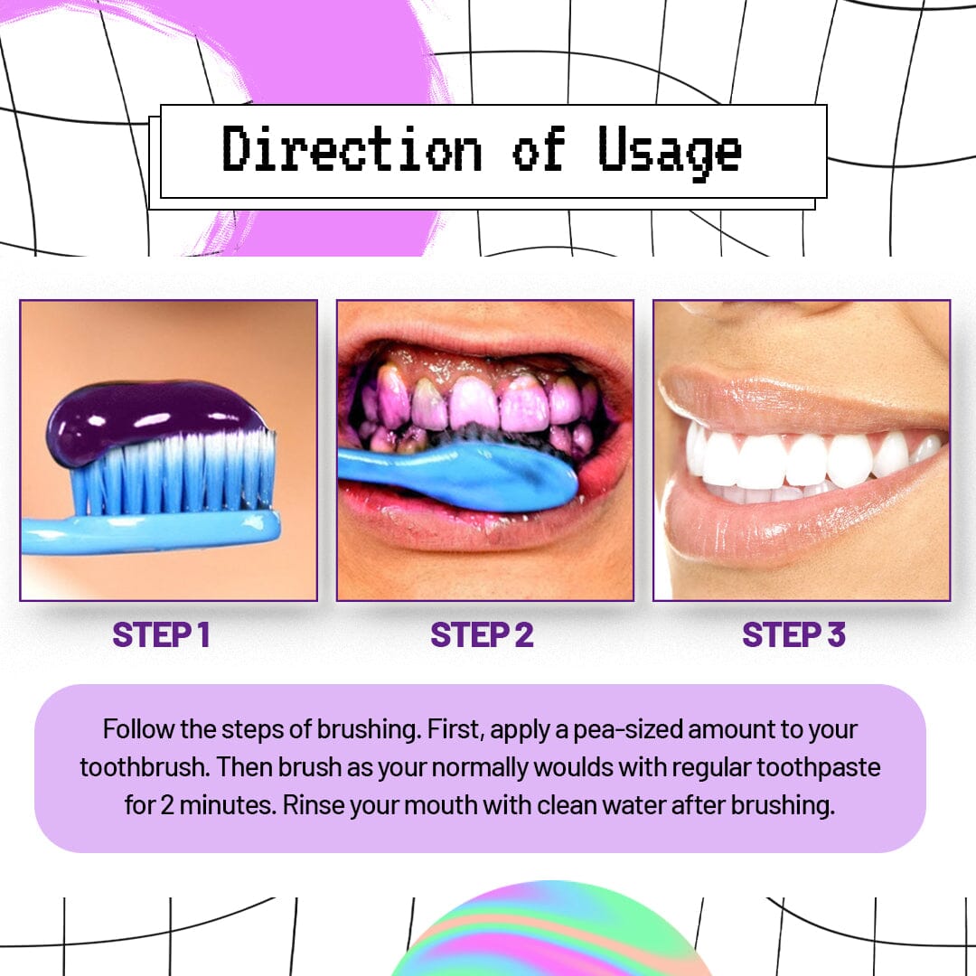 AngelSmile™ Whitening Purple Mousse Toothpaste