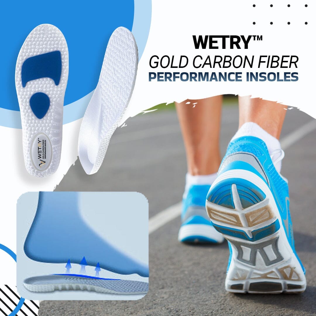 WETRY™ Gold Carbon Fiber Performance Insoles