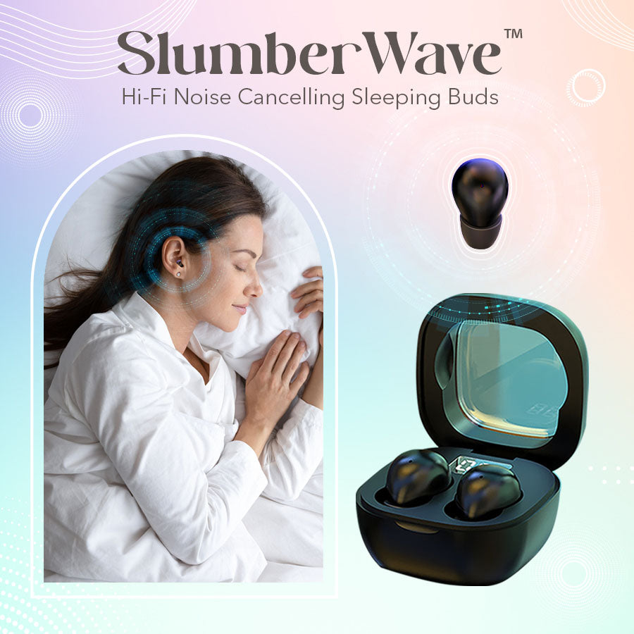 SlumberWave™ Hi-Fi Noise Cancelling Sleeping Buds 😴